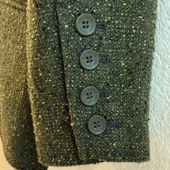 Daisy Fuentes Tweed Green Blazer - Picture 3 of 3